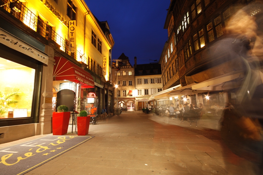 Vicino alla piazza della Cattedrale di notte